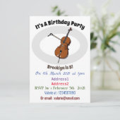 Cello-afbeelding cartoon kaart (Staand voorkant)