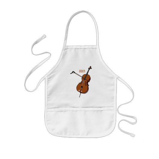 Cello-afbeelding cartoon kinder schort (Voorkant)