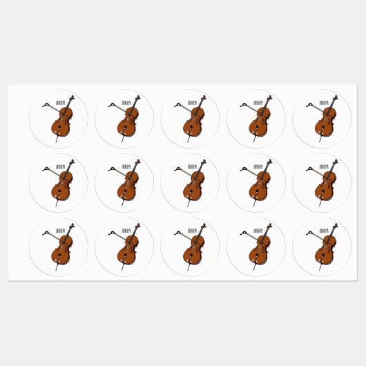 Cello-afbeelding cartoon labels (Vel)
