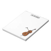 Cello-afbeelding cartoon notitieblok (Linkerzijde)