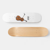 Cello-afbeelding cartoon persoonlijk skateboard (Horizontaal)