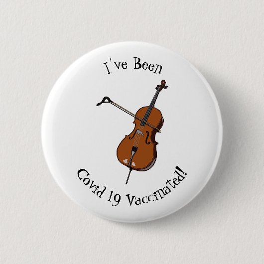 Cello-afbeelding cartoon ronde button 5,7 cm (Voorkant)