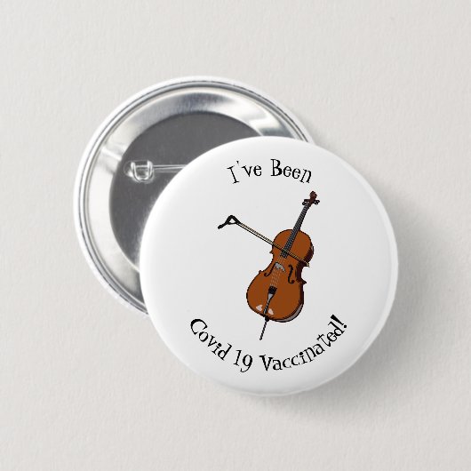 Cello-afbeelding cartoon ronde button 5,7 cm (Voorkant /achterkant)