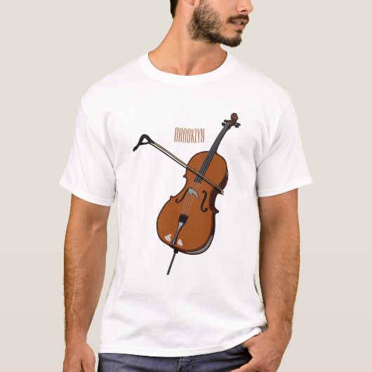 Cello-afbeelding cartoon t-shirt (Voorkant)