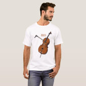 Cello-afbeelding cartoon t-shirt (Voorkant volledig)