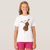 Cello-afbeelding cartoon t-shirt (Voorkant volledig)