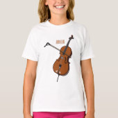 Cello-afbeelding cartoon t-shirt (Voorkant)