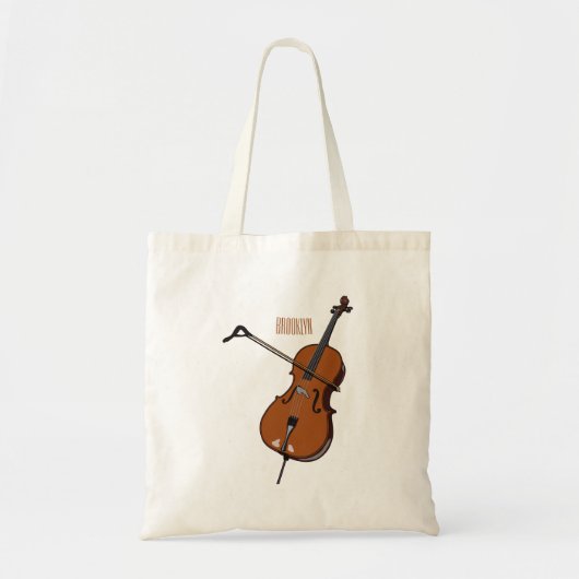 Cello-afbeelding cartoon tote bag (Voorkant)