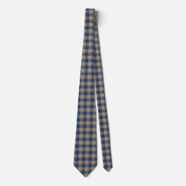Cello and Donkey Brown Plaid Neck Tie Stropdas