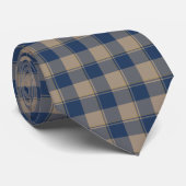 Cello and Donkey Brown Plaid Neck Tie Stropdas (Opgerold)