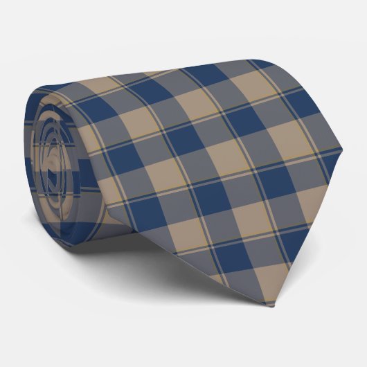 Cello and Donkey Brown Plaid Neck Tie Stropdas (Opgerold)