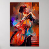 cello art poster (Voorkant)