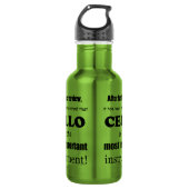 Cello Belangrijkste instrument Waterfles (Voorkant)