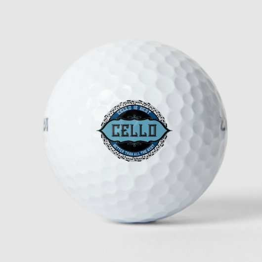 Cello Best Music Note Circle Golfballen (Voorkant)