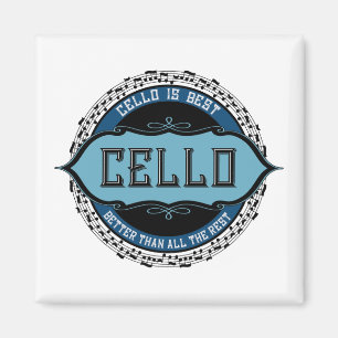 Cello Best Music Note Circle Magneet