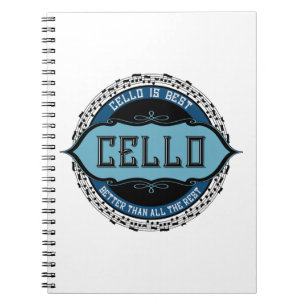 Cello Best Music Note Circle Notitieboek