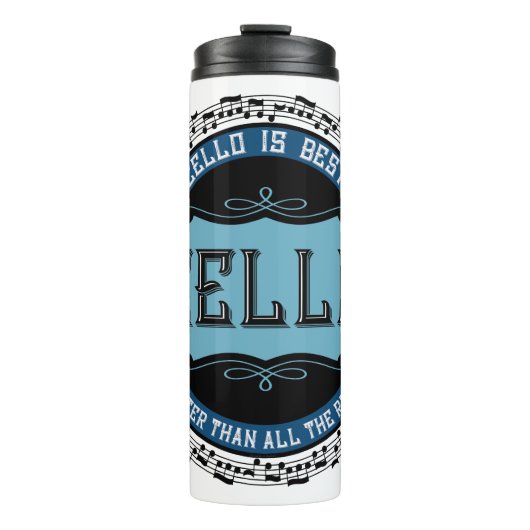 Cello Best Music Note Circle Thermosbeker (Voorkant)