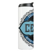 Cello Best Music Note Circle Thermosbeker (Gedraaid links)