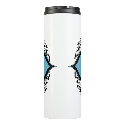 Cello Best Music Note Circle Thermosbeker (Achterkant)