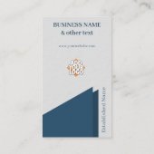 Cello Blue Stylish Executive Corporate  Visitekaartje (Achterkant)