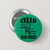 Cello, Brain Freeze Ronde Button 5,7 Cm (Voorkant /achterkant)
