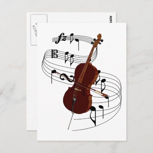 Cello Briefkaart (Voorkant / Achterkant)