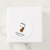 Cello cartoon illustratie bedankjes labels (In situ)