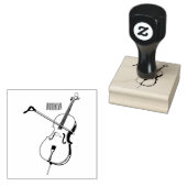 Cello cartoon illustratie rubberstempel (Gestempeld)