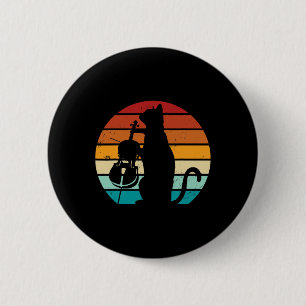 Cello Cat Meme Aanstootgevende Memen Grappige Katt Ronde Button 5,7 Cm