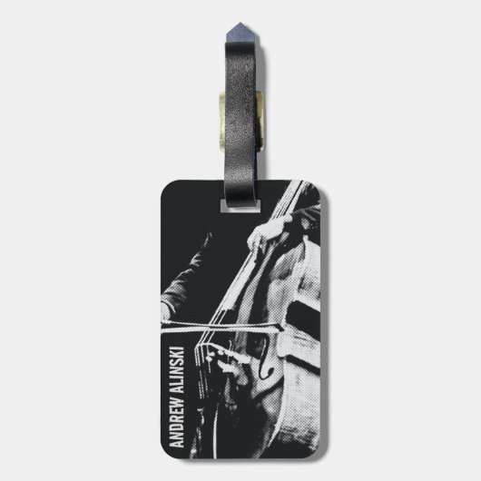 Cello, cellist, contrabas Bagagelabel (Achterkant verticaal)