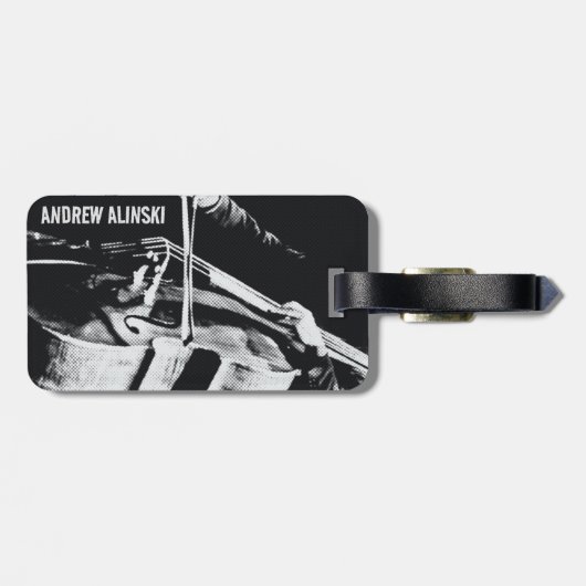 Cello, cellist, contrabas Bagagelabel (Achterkant horizontaal)