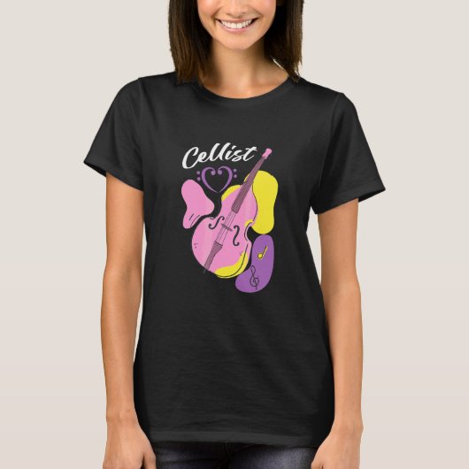 Cello Cellist Musical Instrument Orchestra Classic T-shirt (Voorkant)