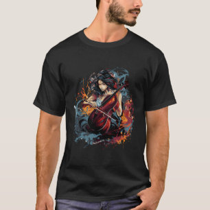 cello cellist-muzikant cello-speler-muziek-instrum t-shirt
