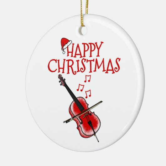 Cello Cellist String Muzikant Kerst Ornament (Links)