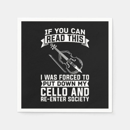 Cello Cellist Violoncello Servet (Voorkant)