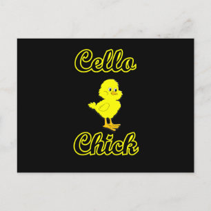 Cello Chick Briefkaart
