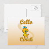 Cello Chick Briefkaart (Voorkant / Achterkant)