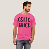 Cello Chick - Musician Music Orchestra Jazz Cellis T-shirt (Voorkant volledig)