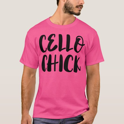 Cello Chick - Musician Music Orchestra Jazz Cellis T-shirt (Voorkant)