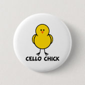Cello Chick Ronde Button 5,7 Cm (Voorkant)