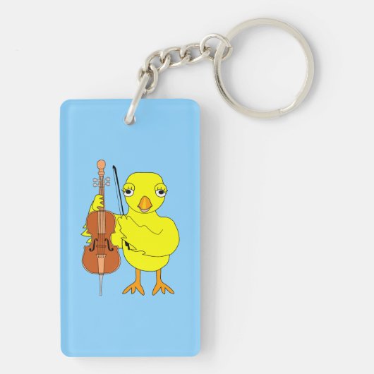 Cello Chick Sleutelhanger (achterkant)