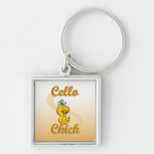 Cello Chick Sleutelhanger