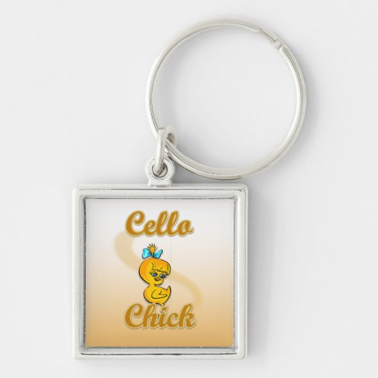 Cello Chick Sleutelhanger (Voorkant)