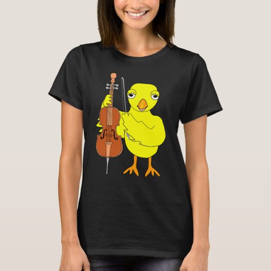 Cello Chick T-shirt (Voorkant)