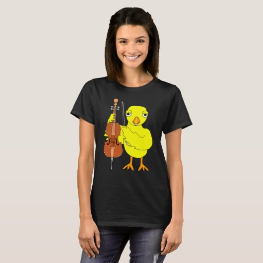 Cello Chick T-shirt (Voorkant volledig)