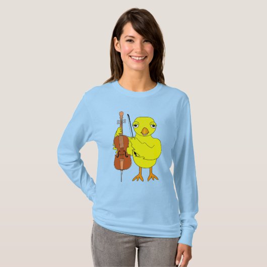 Cello Chick T-shirt (Voorkant volledig)
