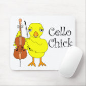 Cello Chick Tekst Muismat (Met muis)