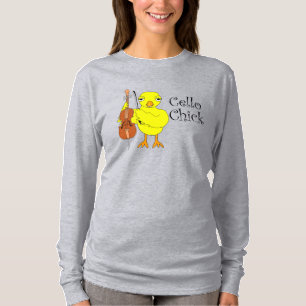 Cello Chick Tekst T-shirt