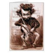 Cello Chops  muzikant Sepia Blank (Voorkant)