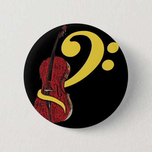 Cello Clef Button (Voorkant)